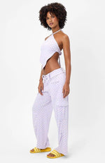 Shop Frankies Bikinis Frankies Bikinis Chilli Checkered Cargo Pant online at Spoiled Brat