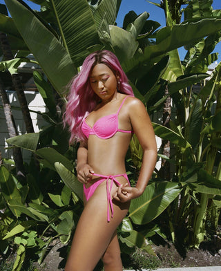 Shop Frankies Bikinis Maggie Underwire Glitter Bikini Top in Cosmos - Spoiled Brat  Online
