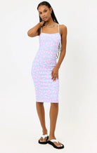 Frankies Bikinis Quinn Terry Midi Dress in Daisy Dream Midi Dress by Frankies Bikinis as seen on celebrities