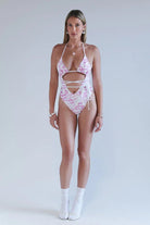 Frankies Bikinis x SYDNEY SWEENEY Gemma Wrap One Piece Swimsuit Swimsuit by Frankies Bikinis as seen on celebrities