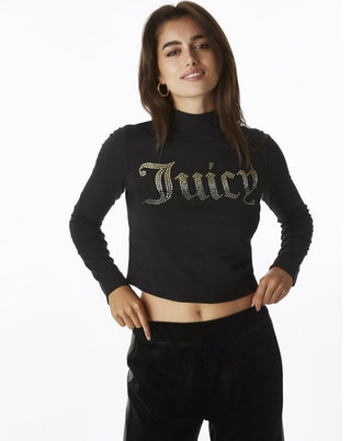 Shop Juicy Couture 25th Anniversary Mock Neck Tee - Spoiled Brat  Online