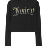 Shop Juicy Couture Juicy Couture 25th Anniversary Mock Neck Tee Long Sleeved Top for women – premium loungewear and festival fashion at Spoiled Brat