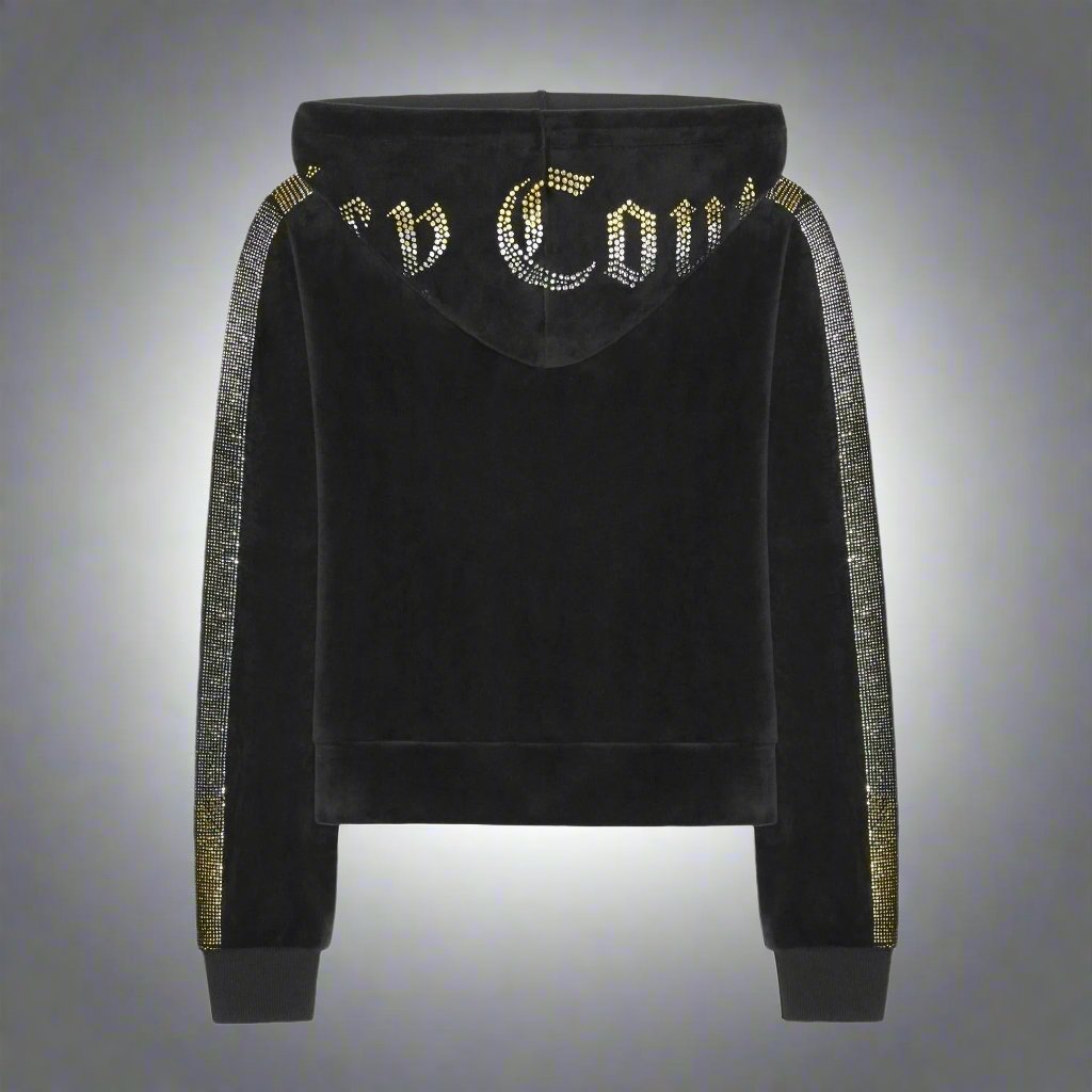 Shop Juicy Couture Juicy Couture Anniversary Long Sleeved Velour Hoodie online at Spoiled Brat