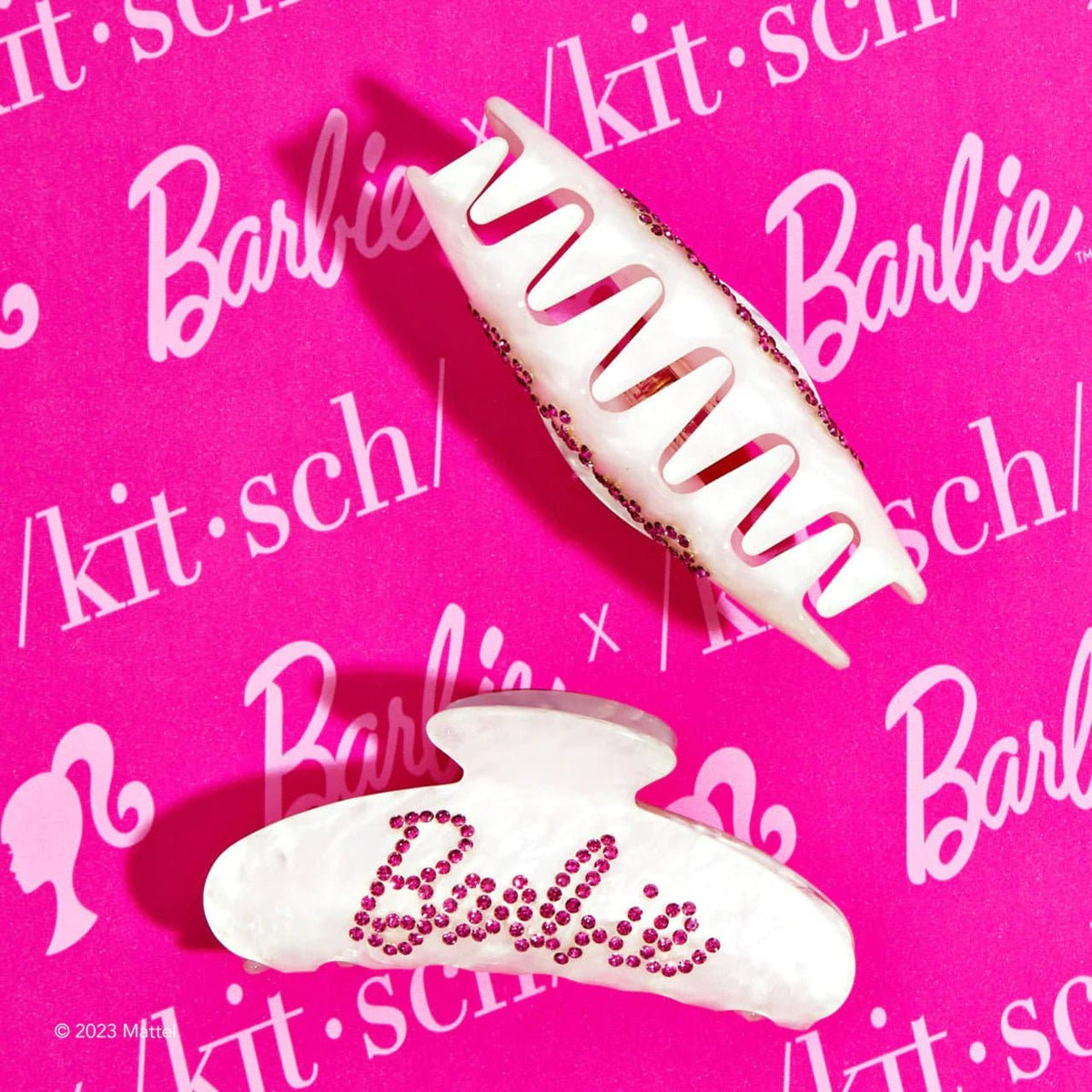 Shop Kitsch Barbie x Kitsch Rhinestone Claw Hair Clip online at Spoiled Brat