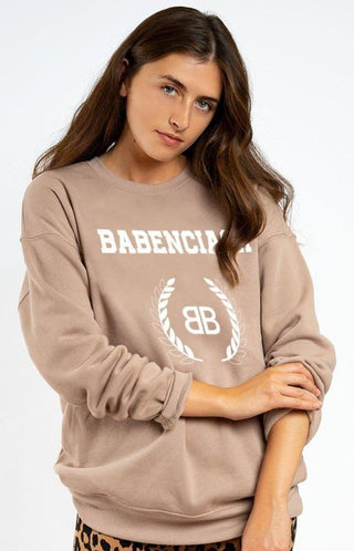 Shop La Trading Co Babenciaga Preslie Crewneck Sweater - Premium Sweater from LA Trading Company Online now at Spoiled Brat 
