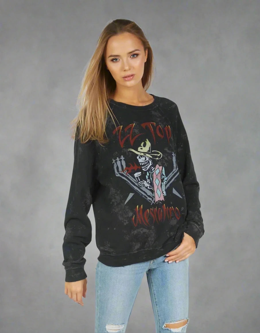 Shop Lauren Moshi Lauren Moshi Anela ZZ Top Band Sweater online at Spoiled Brat