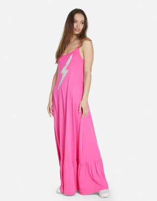 Shop Lauren Moshi Beatrix Scribble Lightning Maxi Dress - Spoiled Brat  Online