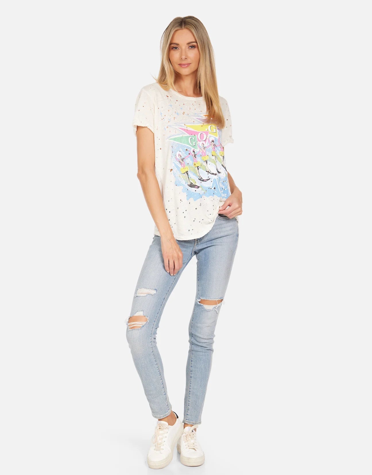 Lauren Moshi Bess The GO-GO's Vacation Tour T-Shirt by Lauren Moshi – T-Shirt – XS | Spoiled Brat UK