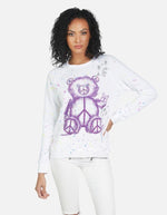 Shop Lauren Moshi Lauren Moshi Darby Peace Teddy Pullover online at Spoiled Brat