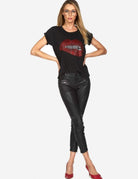 Lauren Moshi Edda Crystal Biting Lip T-Shirt by Lauren Moshi – T-Shirt – XS | Spoiled Brat UK