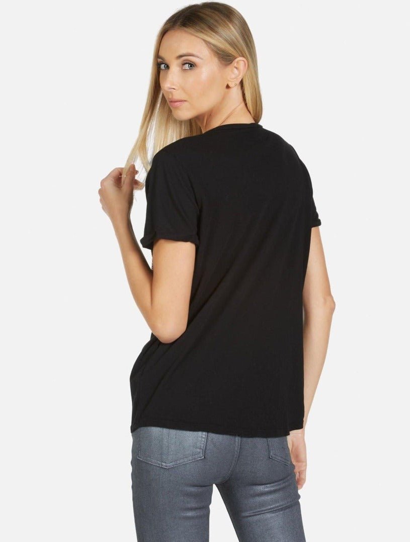 Lauren Moshi Edda Crystal Sprinkle Lip T-Shirt - Spoiled Brat