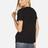 Shop Lauren Moshi Lauren Moshi Edda Crystal Sprinkle Lip T-Shirt T-Shirt for women – premium loungewear and festival fashion at Spoiled Brat