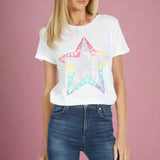 Shop Lauren Moshi Lauren Moshi Edda Elements Star T-Shirt T-Shirt for women – premium loungewear and festival fashion at Spoiled Brat