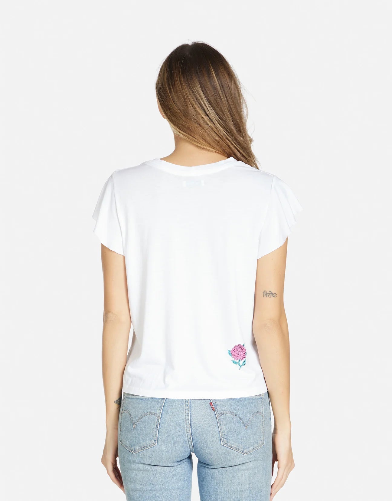 Lauren Moshi Estee Crystal Roses T-Shirt - Spoiled Brat