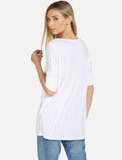 Lauren Moshi Eva Sprinkle Lip T-Shirt T-Shirt by Lauren Moshi as seen on celebrities