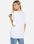 Shop Lauren Moshi Lauren Moshi Eva Sprinkle Lip T-Shirt T-Shirt for women – premium loungewear and festival fashion at Spoiled Brat