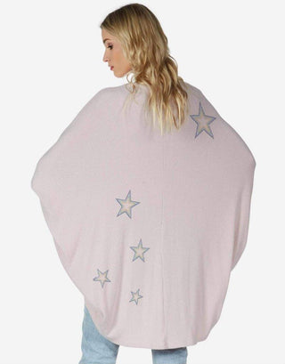 Shop Lauren Moshi Isla Rainbow Outline Stars Wrap Cardigan - Premium Wrap Cardigan from Lauren Moshi Online now at Spoiled Brat 