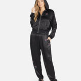 Shop Lauren Moshi Lauren Moshi Kathleen Crystal Roses Satin Bomber Jacket Jacket for women – premium loungewear and festival fashion at Spoiled Brat