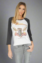 Lauren Moshi Kenya ZZ Top Eliminator Baseball Tee by Lauren Moshi – Baseball T-Shirt – XS | Spoiled Brat UK