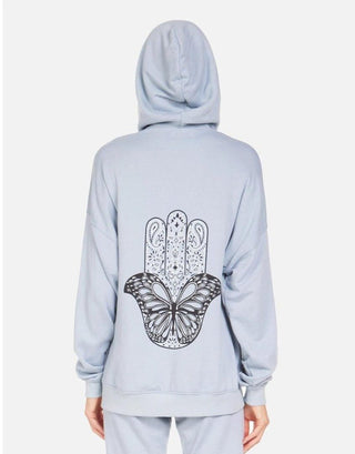 Shop Lauren Moshi Koa Butterfly Hamsa Zip up Hoodie - Spoiled Brat  Online