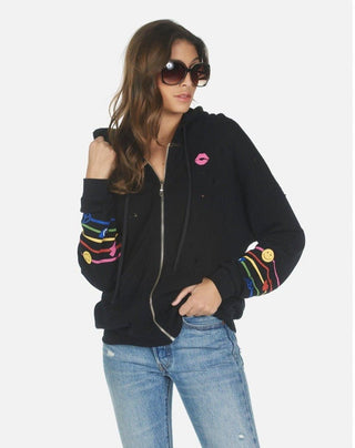 Shop Lauren Moshi Koa Elements Rainbow Zip up Hoodie - Spoiled Brat  Online