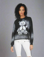 Shop Lauren Moshi Lauren Moshi Lee Peace Teddy Crew Sweater online at Spoiled Brat