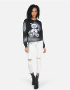 Lauren Moshi Lee Peace Teddy Crew Sweater by Lauren Moshi – Sweater – XS | Spoiled Brat UK
