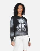 Lauren Moshi Lee Peace Teddy Crew Sweater Sweater by Lauren Moshi as seen on celebrities