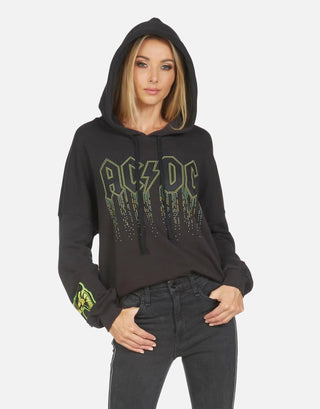 Shop Lauren Moshi Lila AC/DC Neon Stud Hooded Pullover - Spoiled Brat  Online