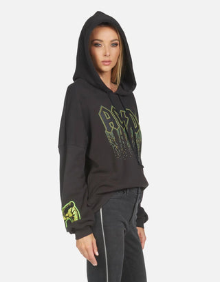 Shop Lauren Moshi Lila AC/DC Neon Stud Hooded Pullover - Premium Pullover from Lauren Moshi Online now at Spoiled Brat 