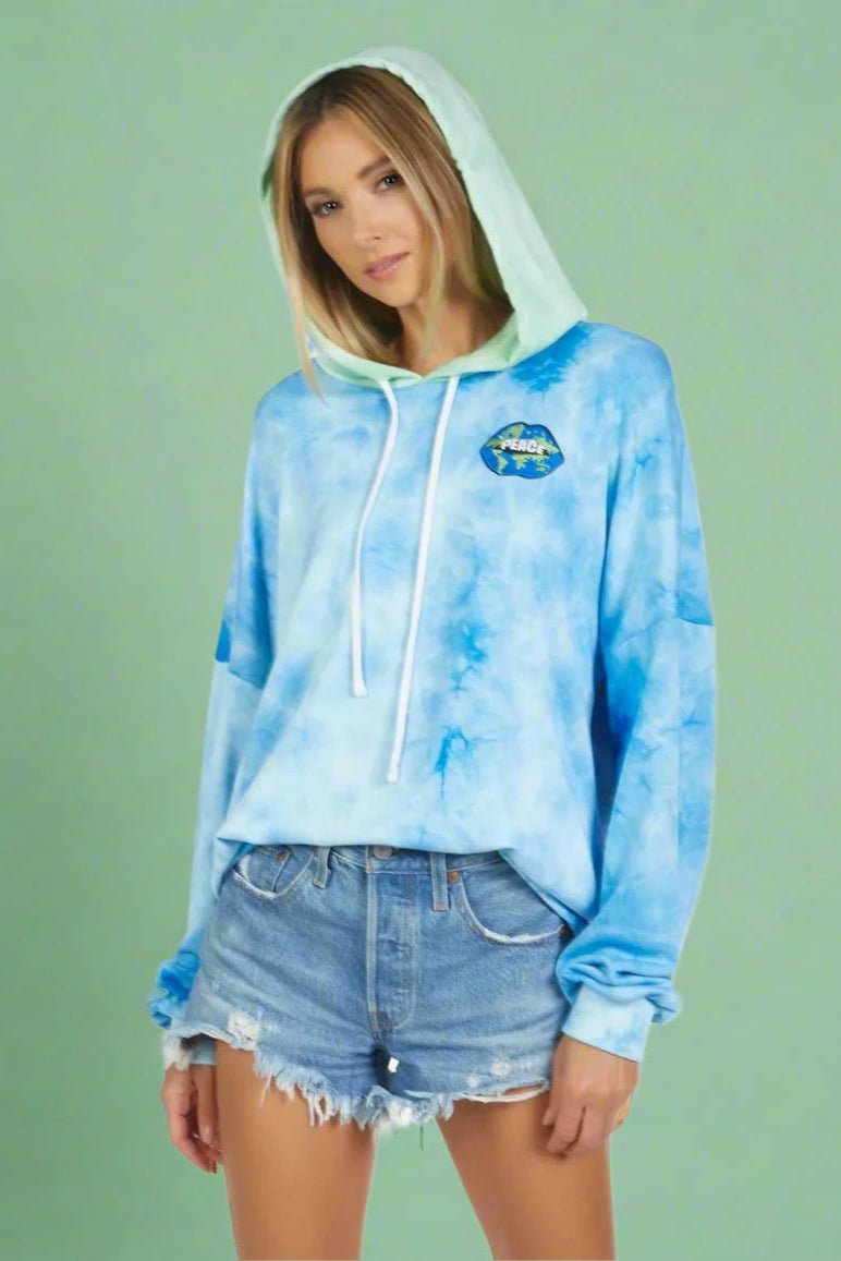Lauren Moshi Lila World Peace Lips Hoodie as seen on Julianne Hough by Lauren Moshi – Hoodie – XS | Spoiled Brat UK