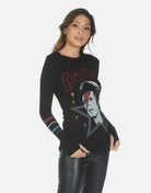 Lauren Moshi McKinley Bowie 1973 Tour Top Long Sleeved Top by Lauren Moshi as seen on celebrities