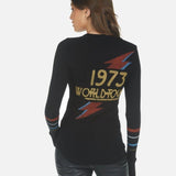 Shop Lauren Moshi Lauren Moshi McKinley Bowie 1973 Tour Top Long Sleeved Top for women – premium loungewear and festival fashion at Spoiled Brat