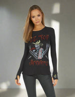 Shop Lauren Moshi Lauren Moshi McKinley McKinley ZZ Top Thermal Top as seen on Avril Lavigne online at Spoiled Brat