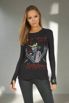 Lauren Moshi McKinley McKinley ZZ Top Thermal Top as seen on Avril Lavigne - Spoiled Brat