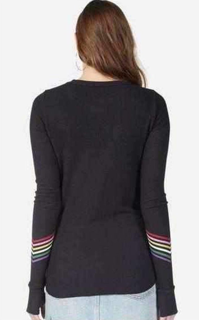 Shop Lauren Moshi Lauren Moshi Mckinley Neon Signs Thermal Top Long Sleeved Top for women – premium loungewear and festival fashion at Spoiled Brat