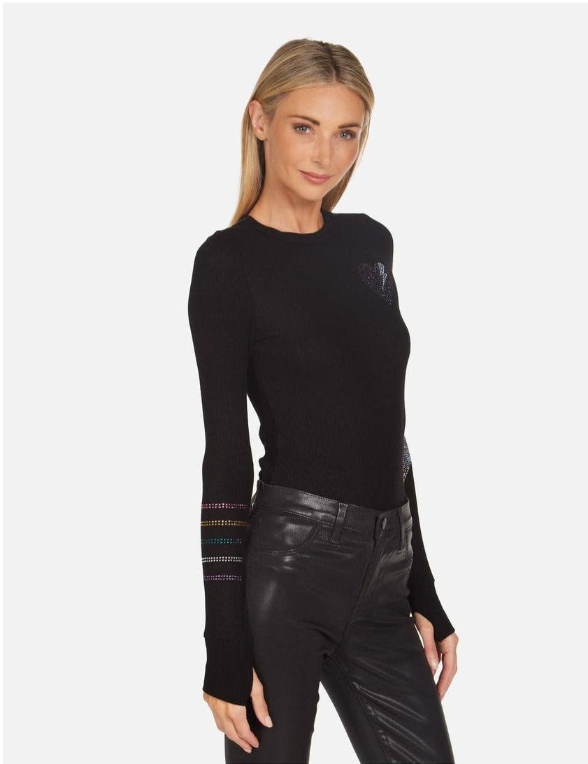 Shop Lauren Moshi Lauren Moshi McKinley Rays of Love Thermal Top Long Sleeved Top for women – premium loungewear and festival fashion at Spoiled Brat