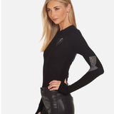 Shop Lauren Moshi Lauren Moshi McKinley Rays of Love Thermal Top Long Sleeved Top for women – premium loungewear and festival fashion at Spoiled Brat