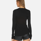 Shop Lauren Moshi Lauren Moshi McKinley X Led Zeppelin Outline Thermal Top Long Sleeved Top for women – premium loungewear and festival fashion at Spoiled Brat