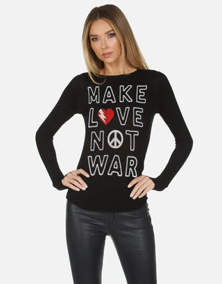 Shop Lauren Moshi McKinley X Make Love Not War Thermal Top - Spoiled Brat  Online