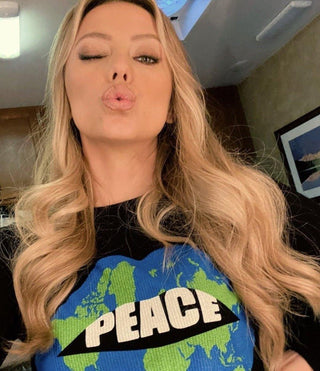Shop Lauren Moshi Mckinley X World Peace Lips Thermal Top as seen on Riley Voelkel - Spoiled Brat  Online