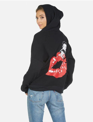 Shop Lauren Moshi Melanie Betty Boop Hooded Pullover as seen on Sophie Turner - Premium Pullover from Lauren Moshi Online now at Spoiled Brat 