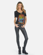 Lauren Moshi Myra Def Leppard Leopard T-Shirt T-Shirt by Lauren Moshi as seen on celebrities