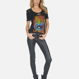 Shop Lauren Moshi Lauren Moshi Myra Def Leppard Leopard T-Shirt T-Shirt for women – premium loungewear and festival fashion at Spoiled Brat
