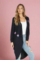 Lauren Moshi Ramona Crystal Roses Wrap Cardigan by Lauren Moshi – Wrap Cardigan – XS/S | Spoiled Brat UK