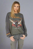 Lauren Moshi Sierra ZZ Top Eliminator Boyfriend Pullover by Lauren Moshi – Sweater – XS | Spoiled Brat UK