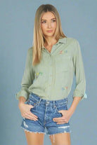 Lauren Moshi Sloane Sloane Hippie Girl Denim Shirt by Lauren Moshi – Denim Shirt – XS | Spoiled Brat UK