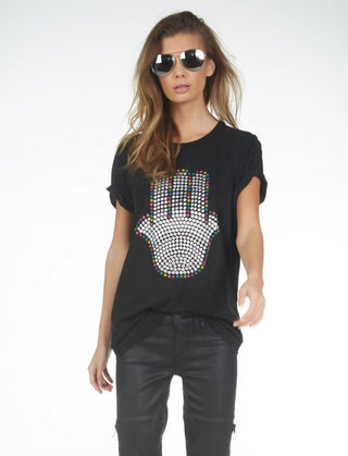Shop Lauren Moshi Wolf Hamsa Elements T-Shirt - Premium T-Shirt from Lauren Moshi Online now at Spoiled Brat 