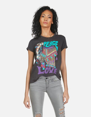 Shop Lauren Moshi Wolf Peace Love Camel T-Shirt - Spoiled Brat  Online