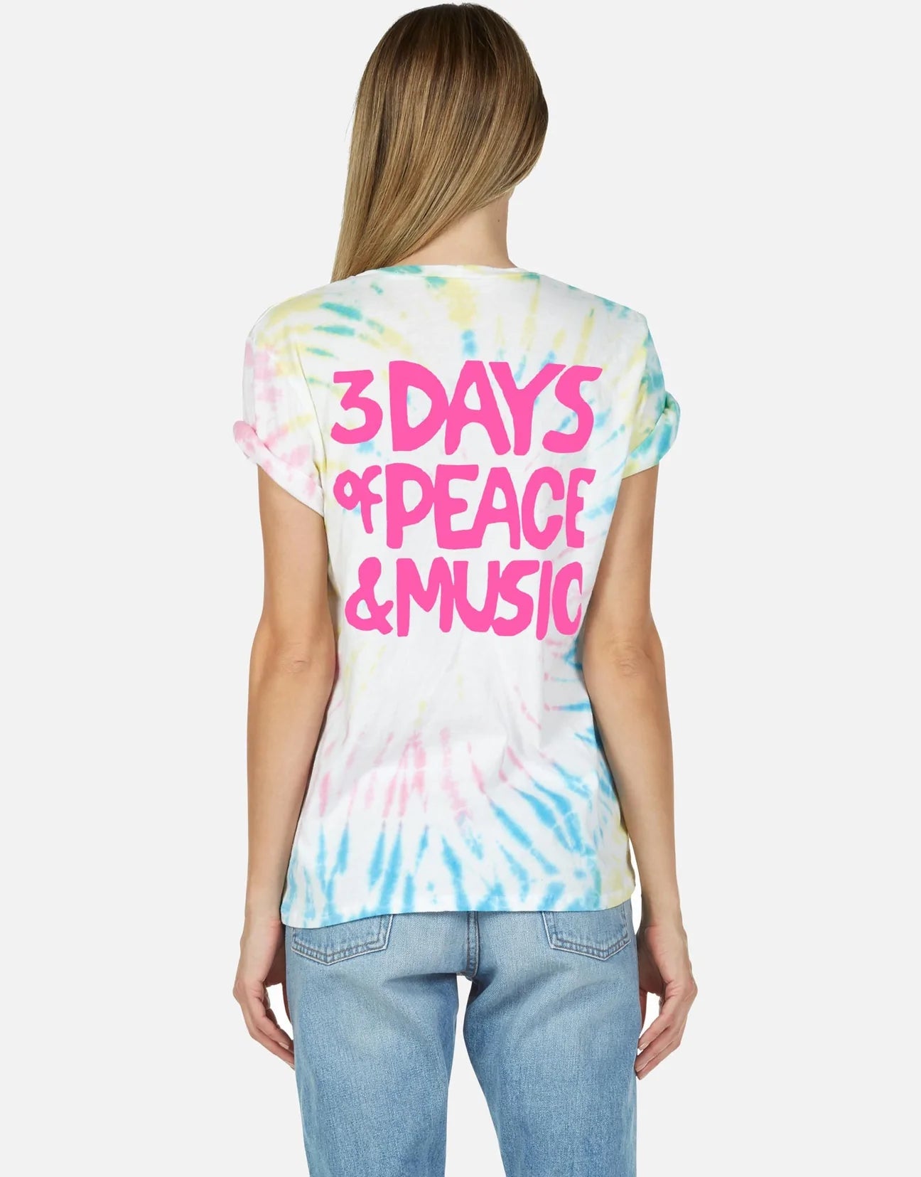 Shop Lauren Moshi Lauren Moshi Wolf Woodstock Peace Tee online at Spoiled Brat